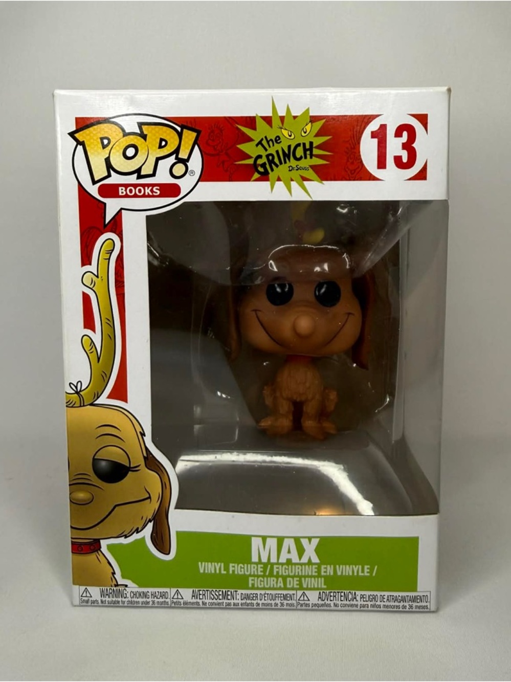 Funko Pop! Books, The Grinch Max Vinyl Figure NIB